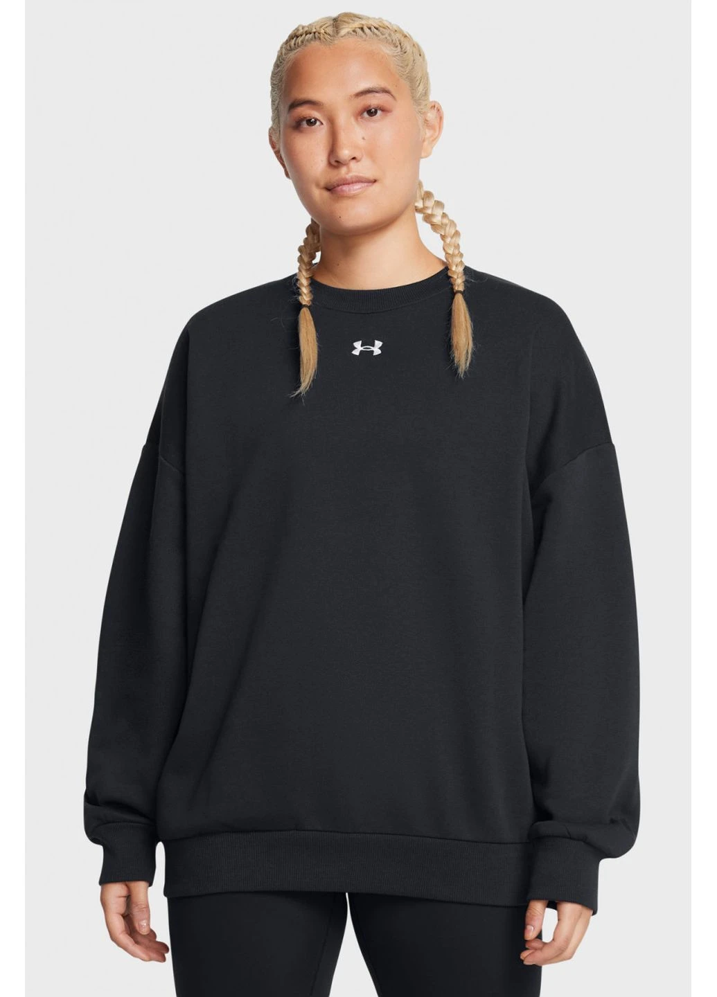 Свитшот UA Rival Fleece OS Crew 1386463-001 XS Черный 1386463-001 Under Armour (387416182)