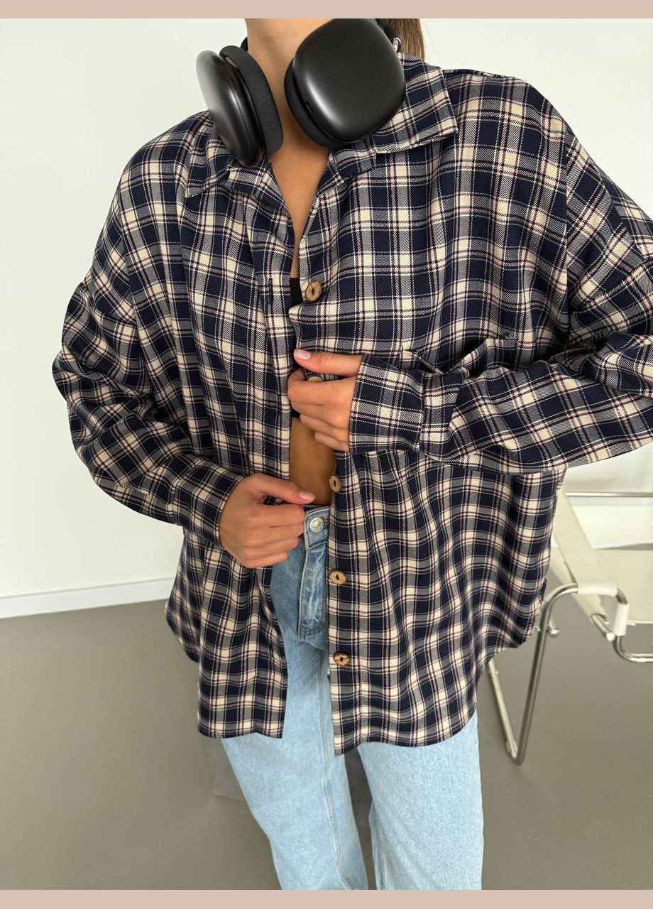 Бажана сорочка в клітинку, в трендових кольорах. Adelante (346474786)