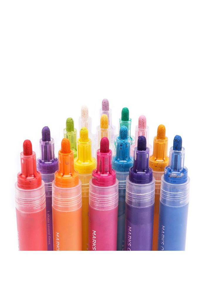 Набір акрилових маркерів для малювання на різних поверхнях 24 кольори STA (322650475)