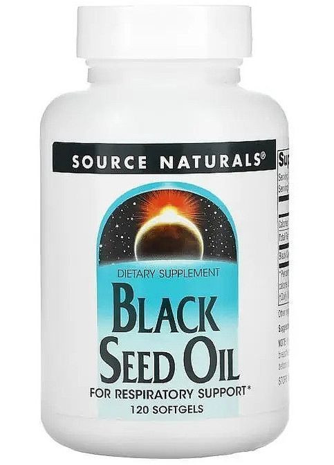 Дієтична добавка "Масло насіння чорного кмину" Black Cumin Seed Oil 120шт (1454599-34921349) Source Naturals (368653568)