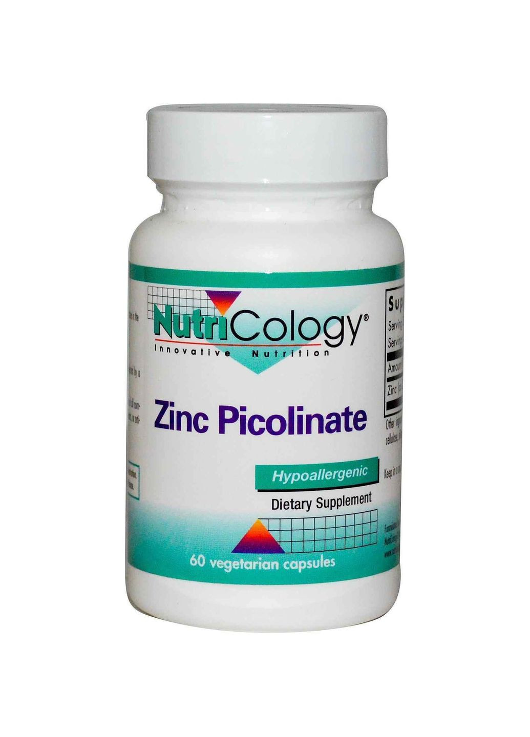 Цинк Пиколинат, Zinc Picolinate,, 60 капсул NutriCology (362372190)