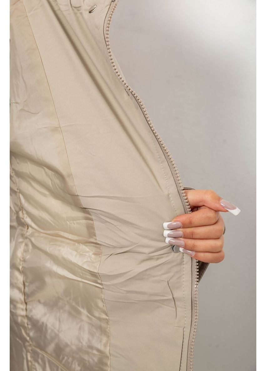 Темно-бежевая демисезонная куртка женская зимняя Sport Line