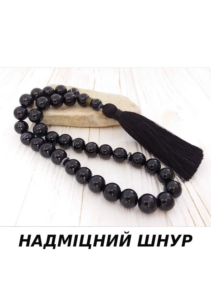 Чотки натуральний камінь агат 33 намистини d 12мм No Brand (331293529)