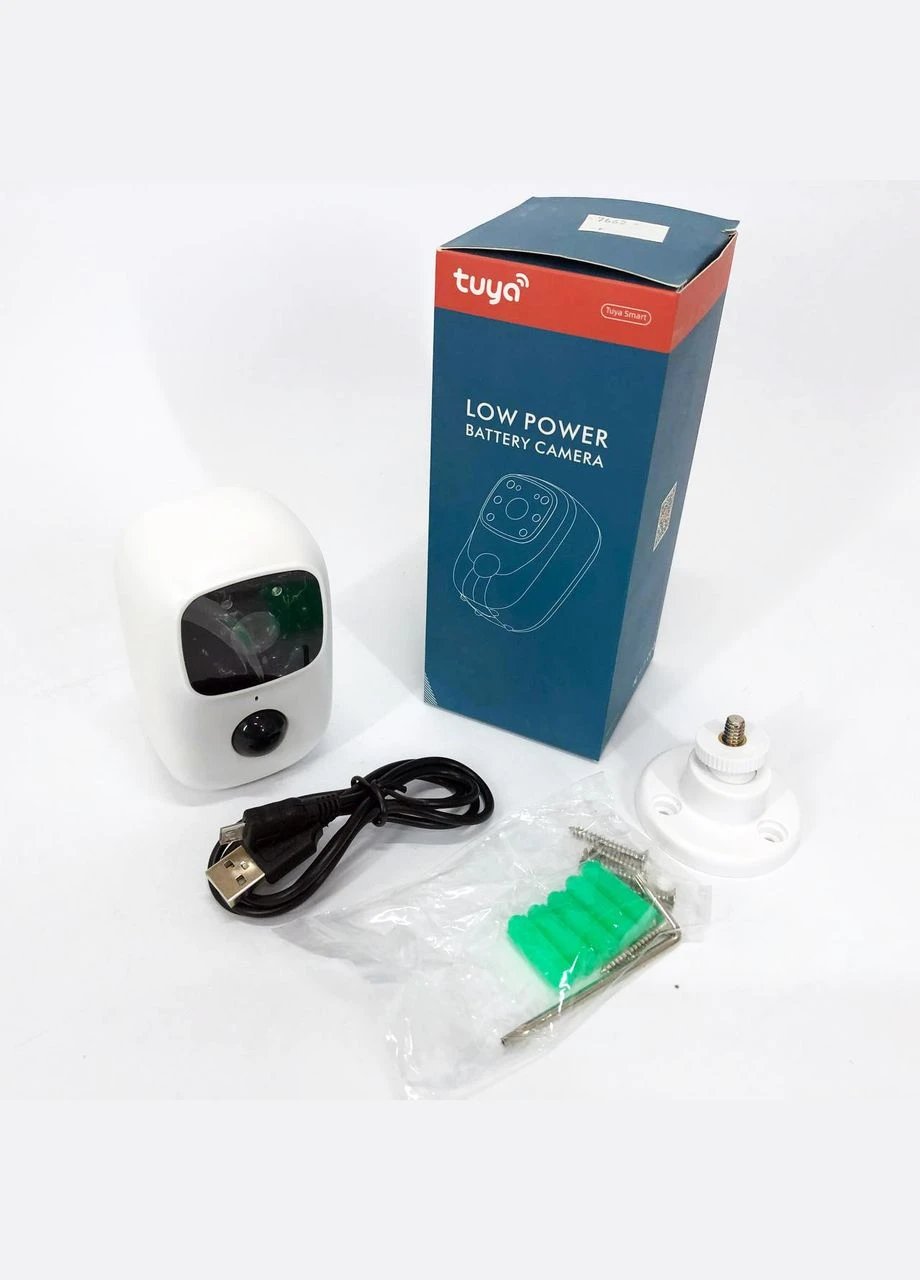 Камера видеонаблюдения Smart WiFi приложение Tuya работает от 2x18650 No Brand (385296557)