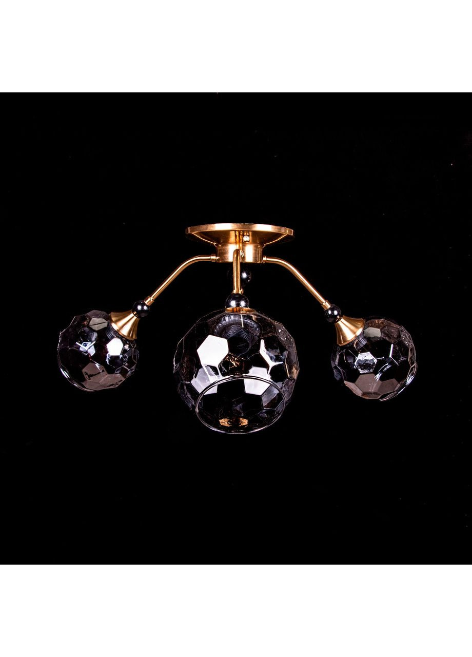 Потолочная люстра на 3 лампочки N5061/3/COP+BK, Ø610*H215 No Brand (352229730)