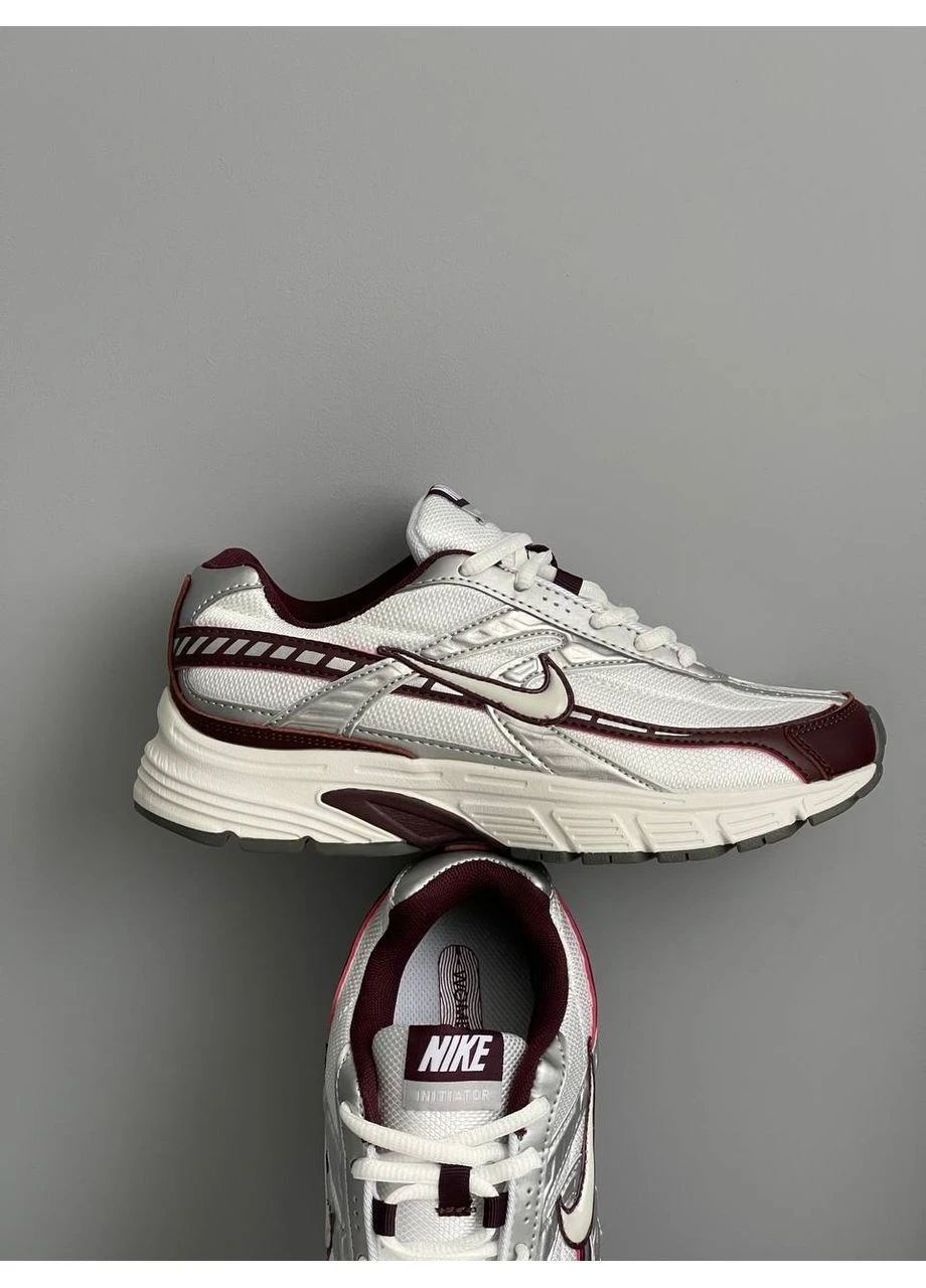 Кросівки жіночі і чоловічі Nike Initiator White Burgundy Crush | Найк Ініціатор білі демісезони (381379516)