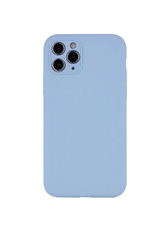 Чохол Silicone Case Full Camera Protective (AA) без логотипу для Apple iPhone 12 Pro Max (6.7") Блакитний Epik (372499679)