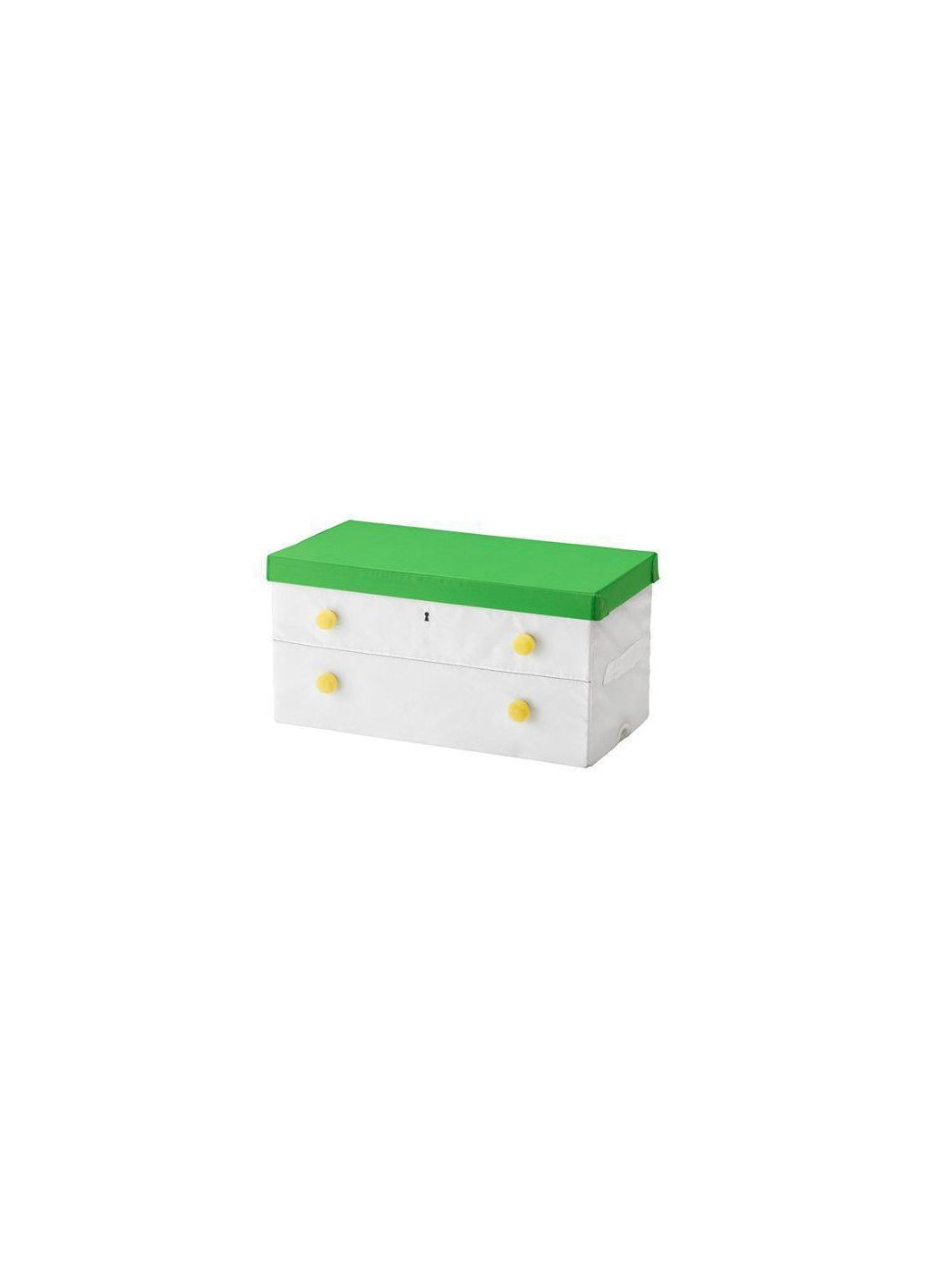 Коробка с крышкой зеленый белый IKEA (272150116)