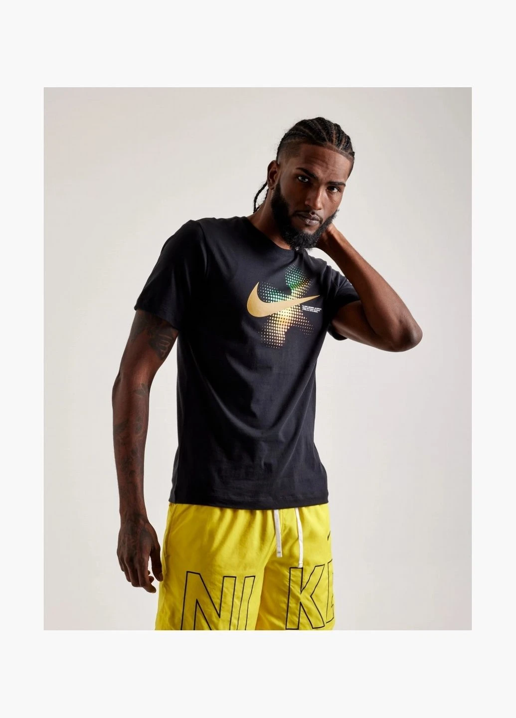 Чорна футболка чоловіча swoosh tee black fq7998-010 Nike