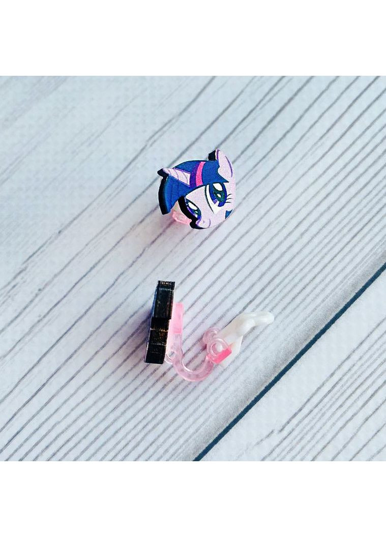 Детские серьги клипсы Май Литл Пони Искорка (принт k_037) CASE CONTROL (360683209)