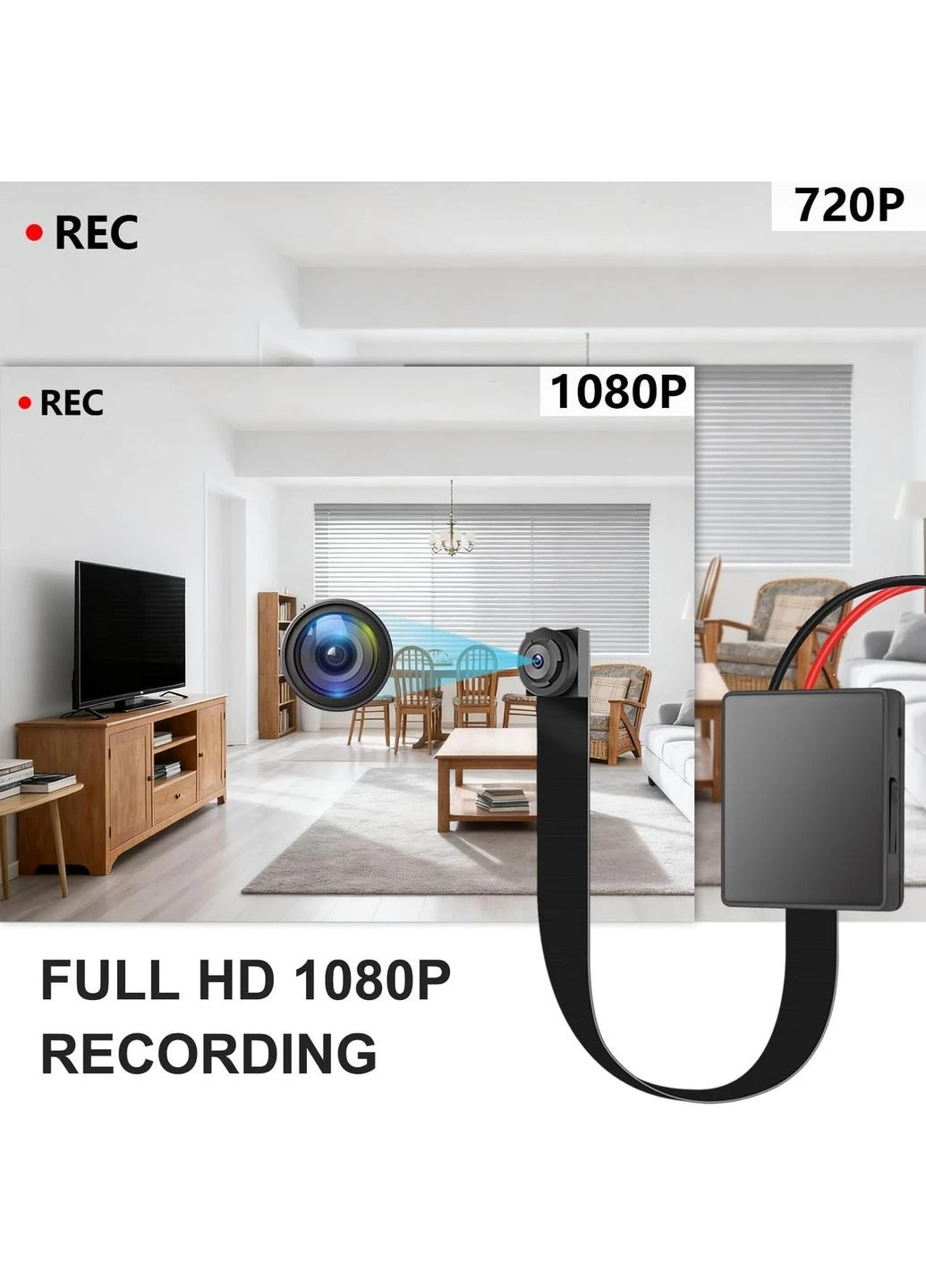 OTADUG 1080P Внутрішня невидима камера, мініатюрна прихована камера, Amazon, Німеччина No Brand (392950916)