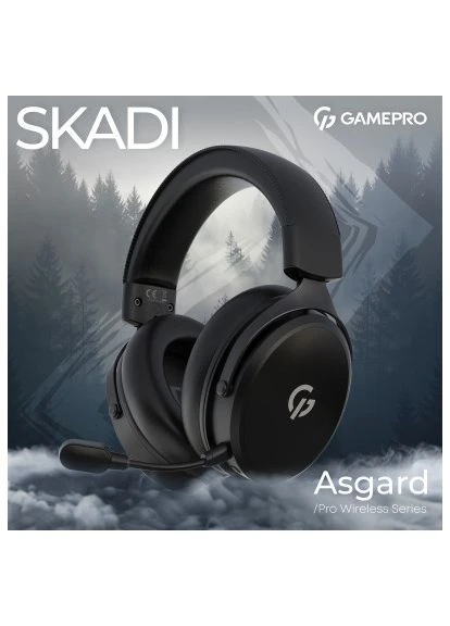 Навушники Asgard Skadi Wireless Black (HSW191B) GAMEPRO (396679120)