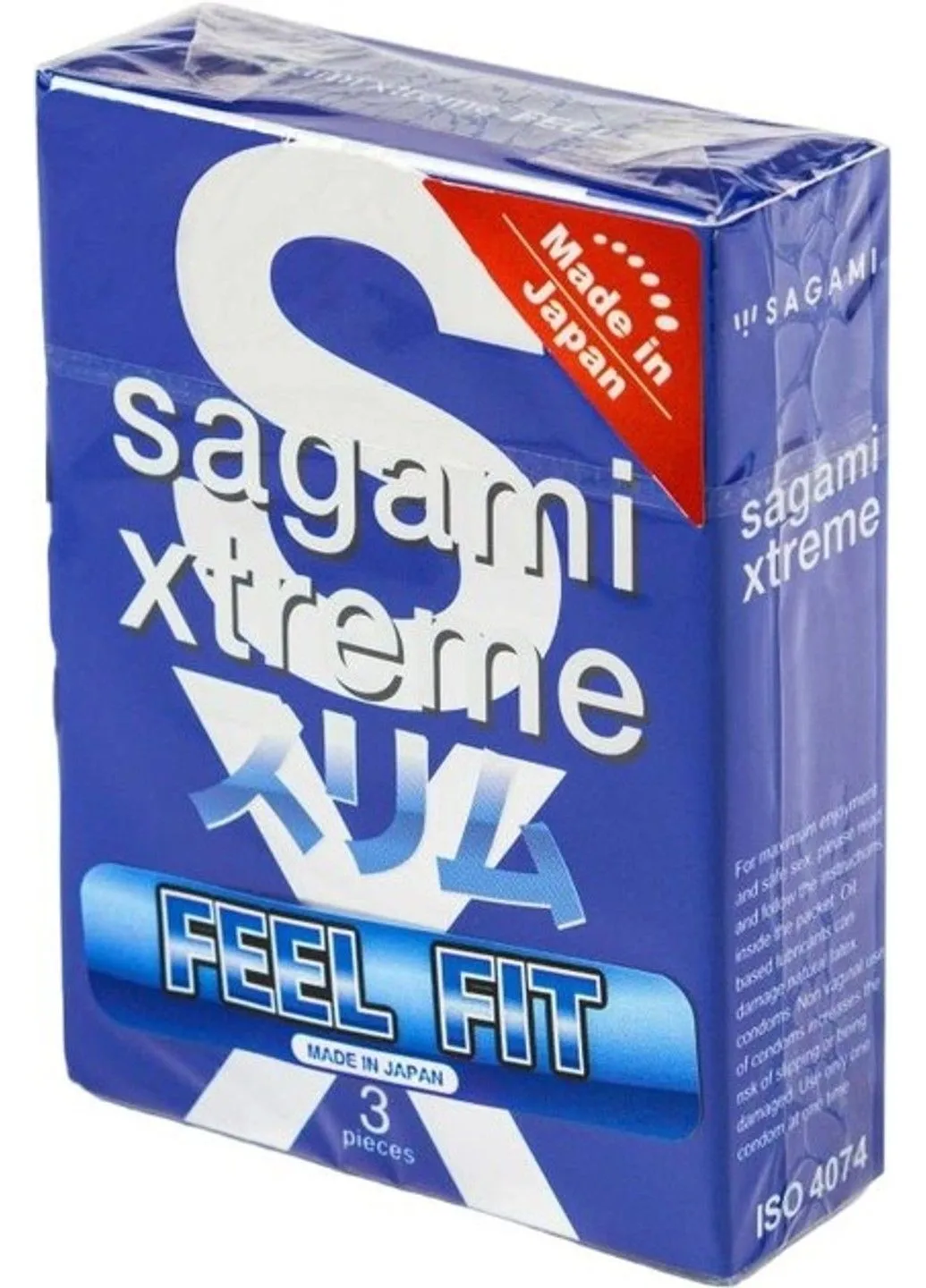 Супертонкие латексные презервативы Xtreme Feel Fit 3 шт Sagami (315347959)