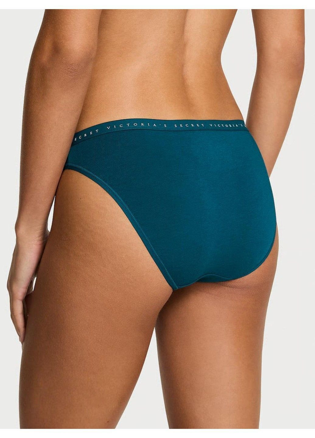 Трусики-бикини женские хлопковые Stretch Cotton Bikini Panty морскaя волнa Victoria's Secret (370139627)