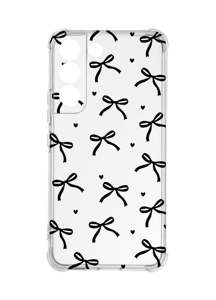 Чехол с утолщёнными углами на Samsung Galaxy S22 Бантики (принт 405) Creative (355393680)