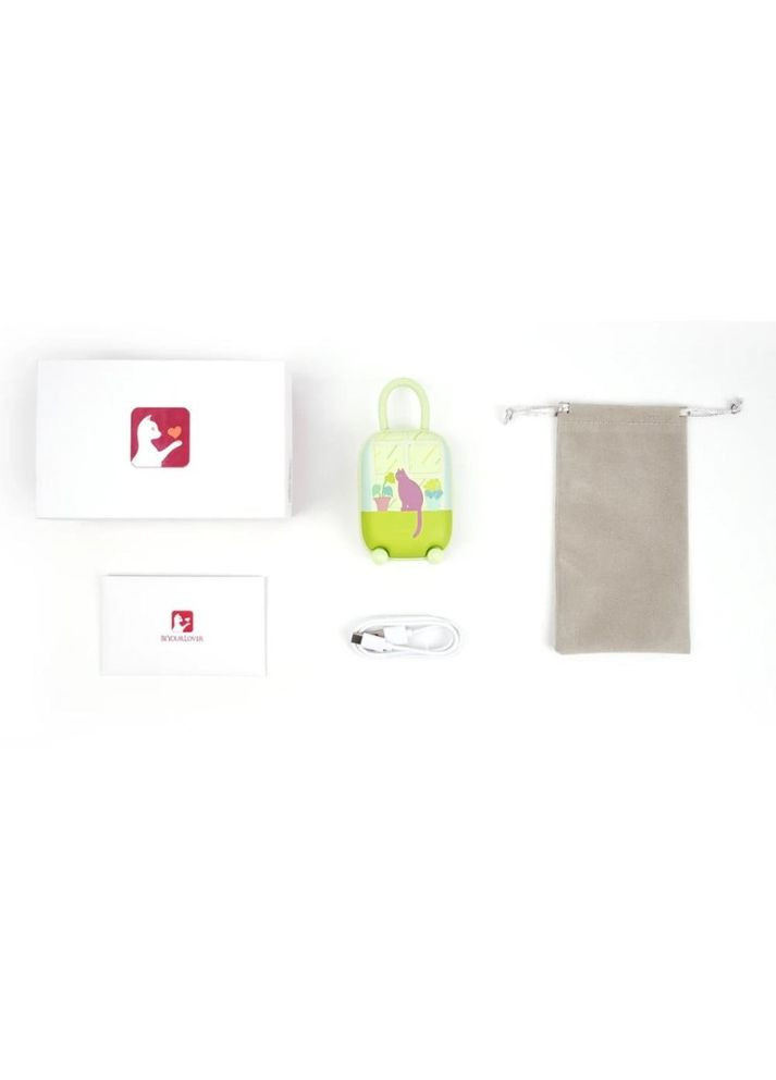 Виброяйцо и вакуумный стимулятор для клитора 2в1 BeYourLover Magic Suitcase в зарядном кейсе,зеленый No Brand (337167383)