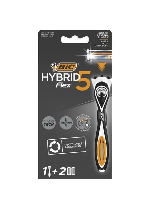 Бритва (3086123644922) Bic Flex 5 Hybrid з 2 змінними картриджами (268139537)