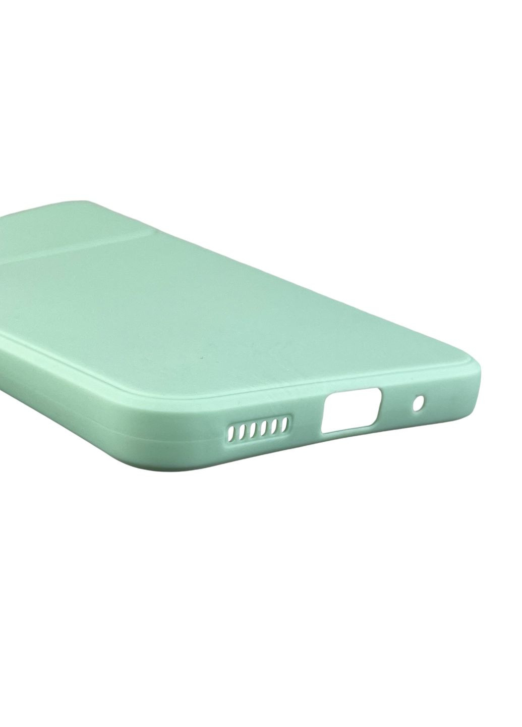 Чехол для Poco M5 с квадратными гранями с защитой камеры на сяоми поко м5 мятный Xiaomi (366019255)