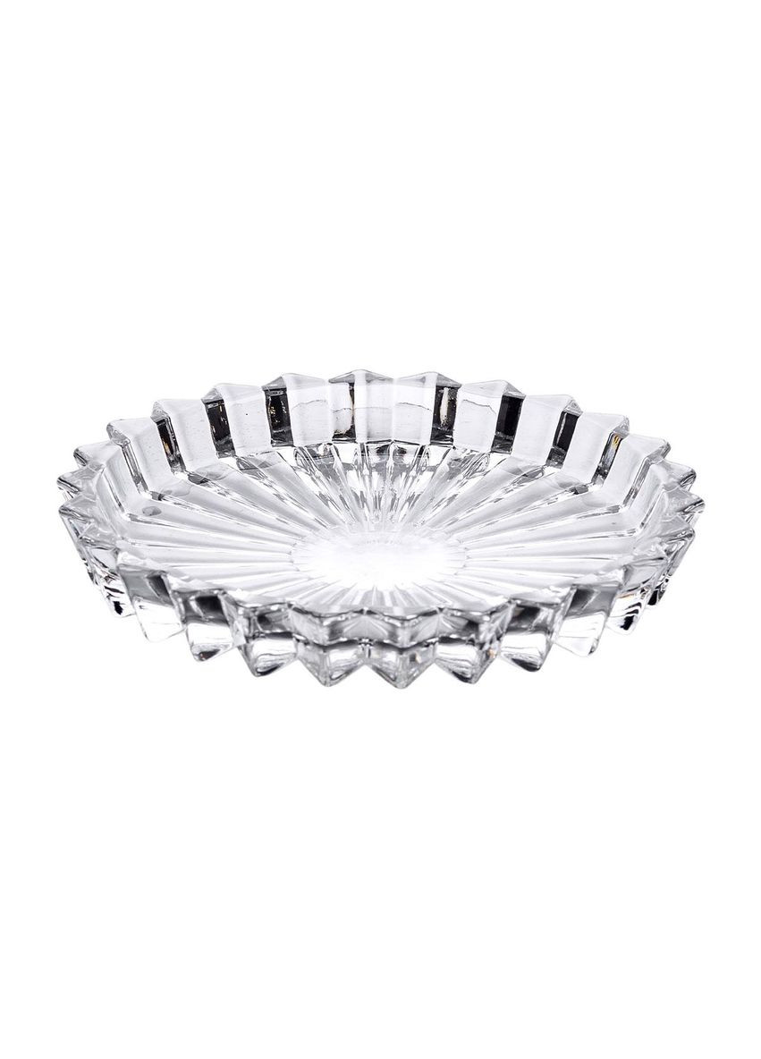 Набір із 6 тарілок для подачі по 12 см скляні прозорі круглі HP-YH-31 Yiwu (370802093)