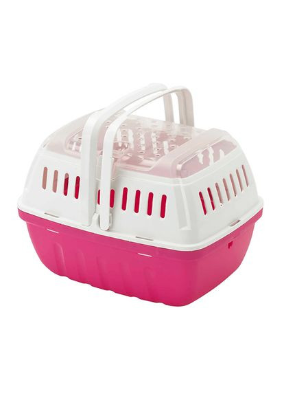 Переноска для домашних животных Hipster 22.9х16.9х16.2 см Белый с розовым (5412087017225) Moderna (332878502)