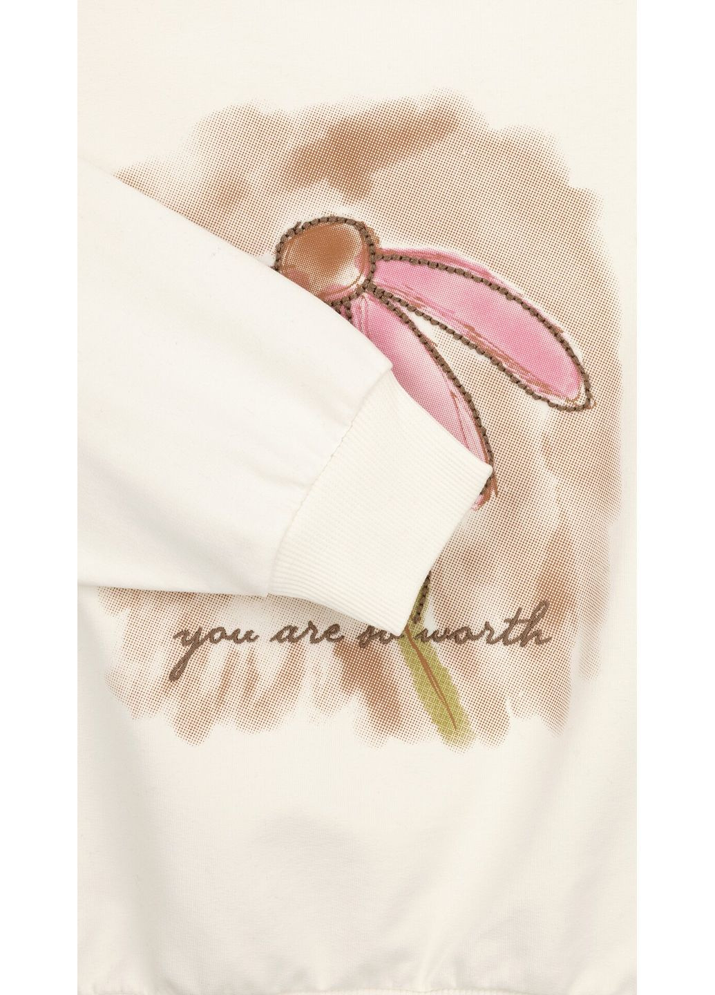 First Kids свитшот с принтом для девочки m-197 116 см молочный shop (2000999198779) молочный повседневный хлопок