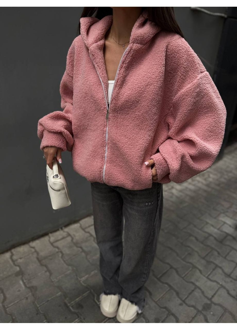 Женское оверсайз худи Teddy мех No Brand Р4939-779/2 (363839485)