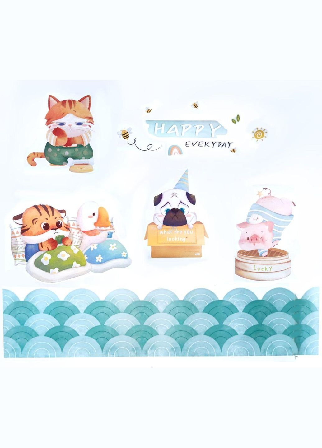 Виниловая наклейка Happy Everyday (лист 60 х 90 см) Б30 RRSHR-AB No Brand (340473684)