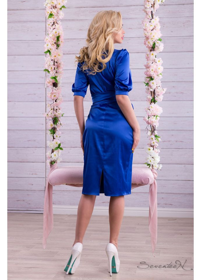 Синее платье 609.1320 Seventeen