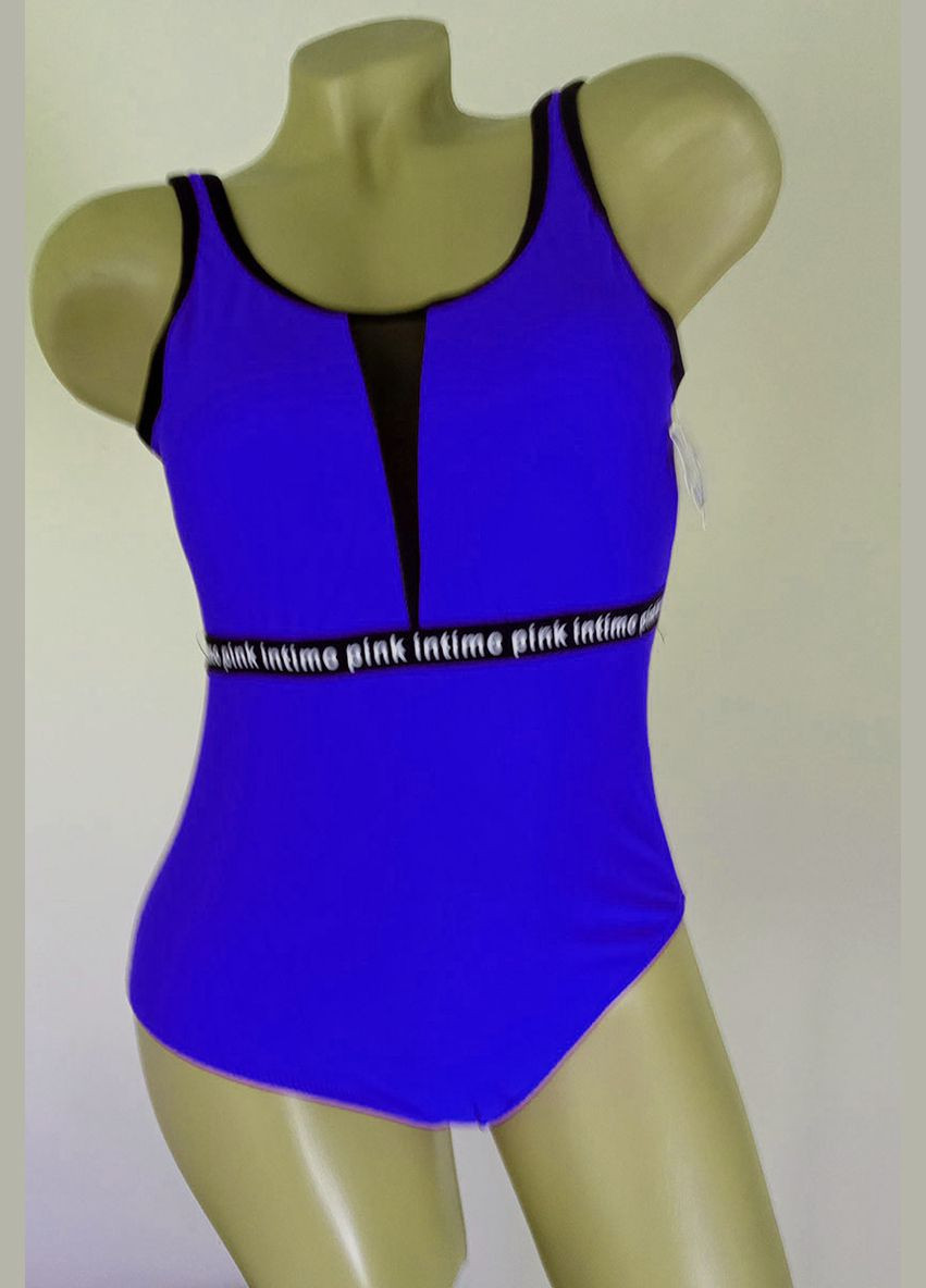 Синий демисезонный подростковый купальник для бассейна и пляжа слитный терес слитный Teres