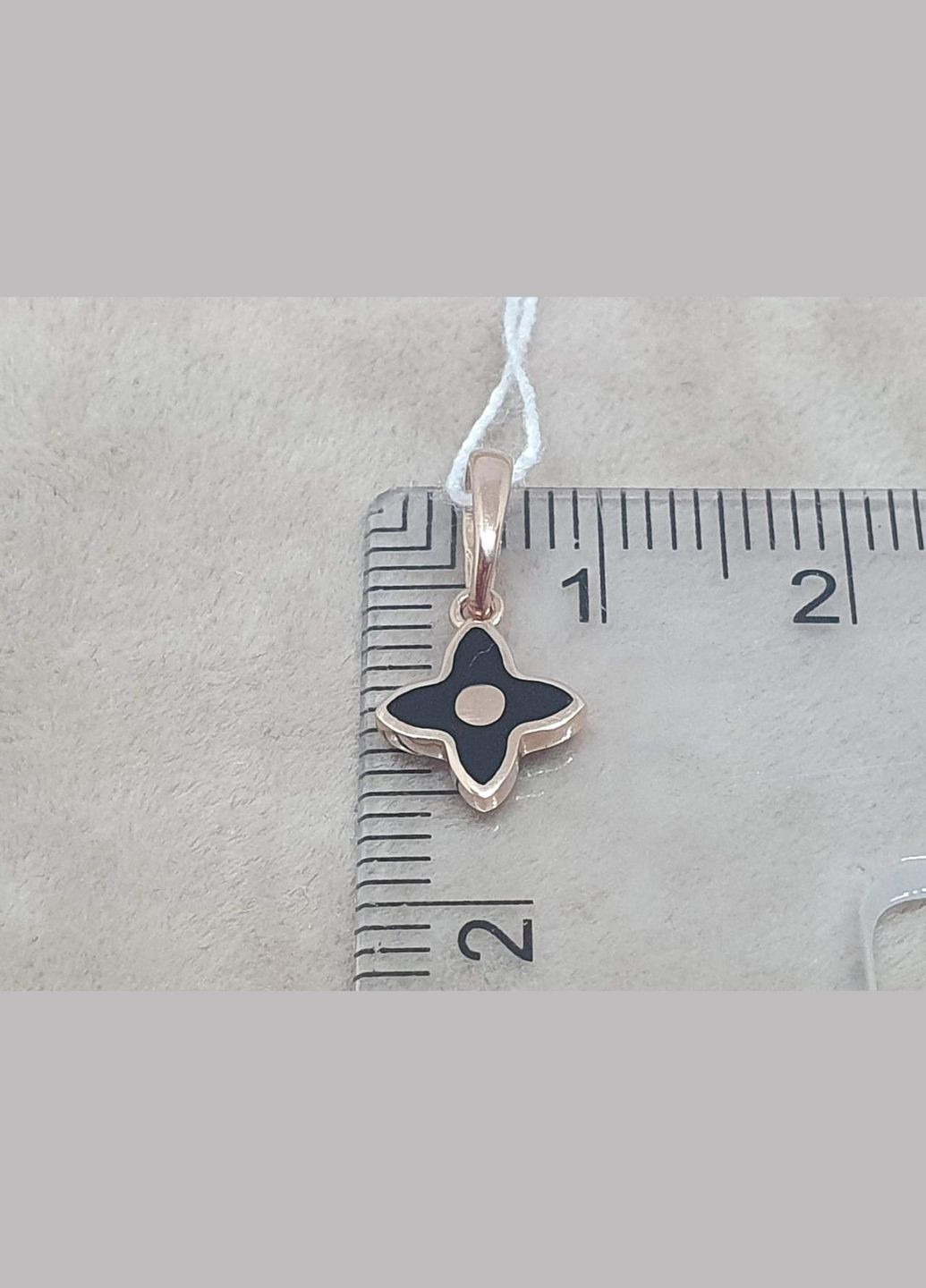 Золотая подвеска Клевер с эмалью. 130312Е Tango (313866464)