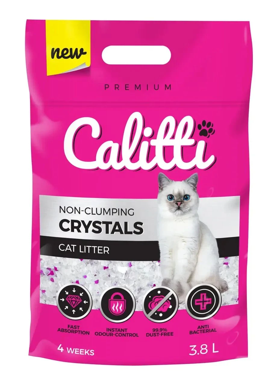 Наповнювач для котів силікагель Calitti CRYSTALS,3,8л(червоний) Cristals (356568066)