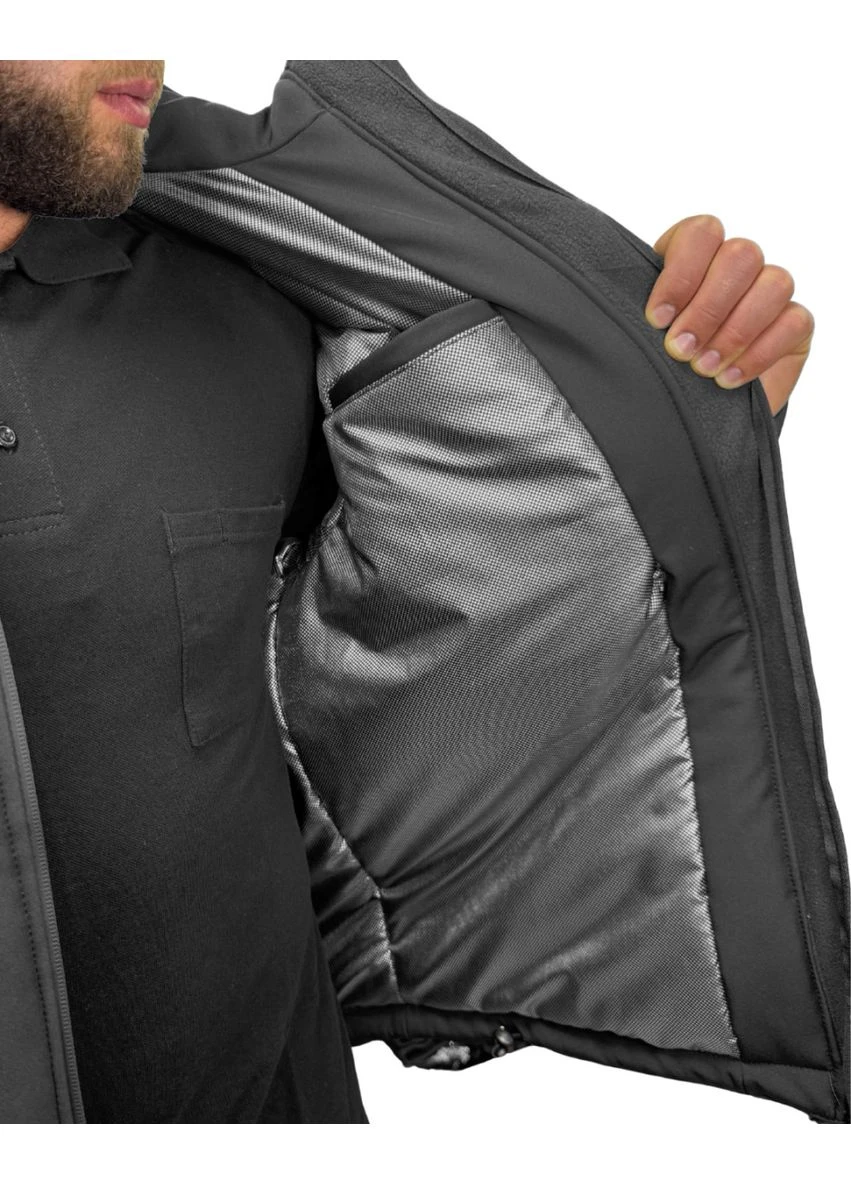 Темно-синяя зимняя куртка winter urban softshell grey UniformX