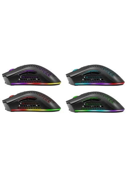 Мышь Warlock GM-709L RGB игровая, беспроводная 2400dpi., 7кн., черная Defender (396684187)