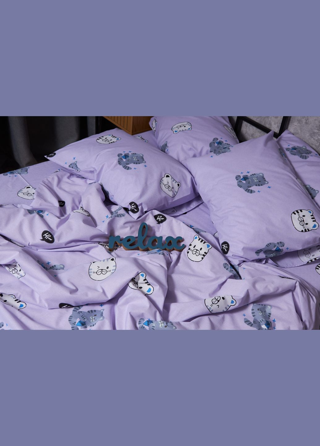 Комплект постельного белья Бязь Gold Люкс полуторный 143х210 наволочки 2х40х60 (MS-820002698) Moon&Star Hello Kitty (288536070)