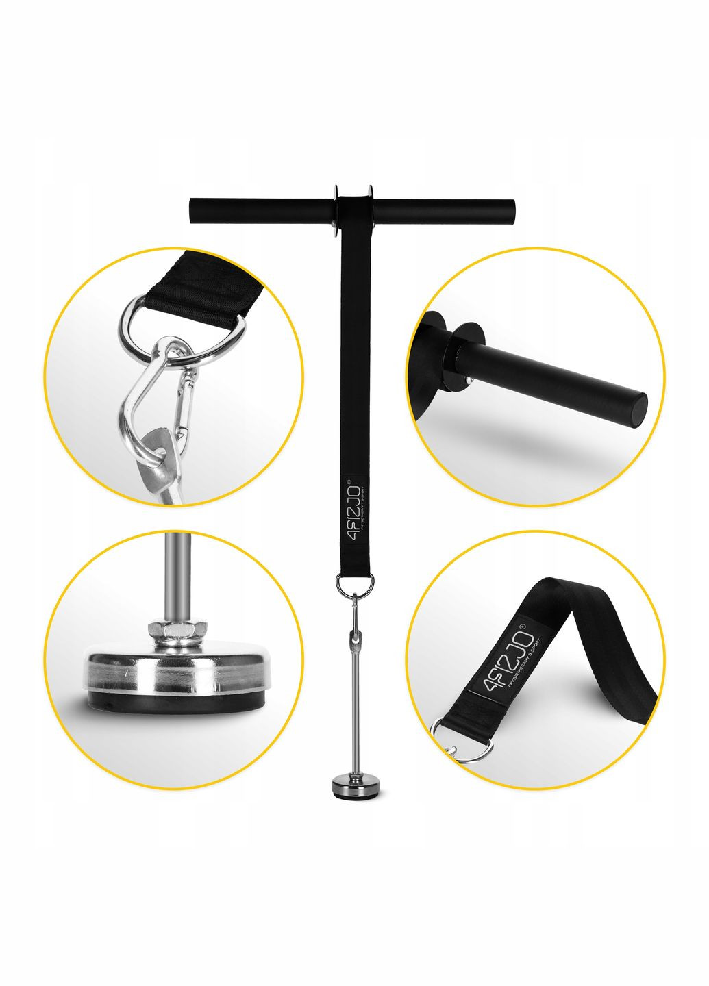 Тренажер для запястий и предплечий Wrist Roller Black () 4FIZJO P-5905973400350 (340459238)