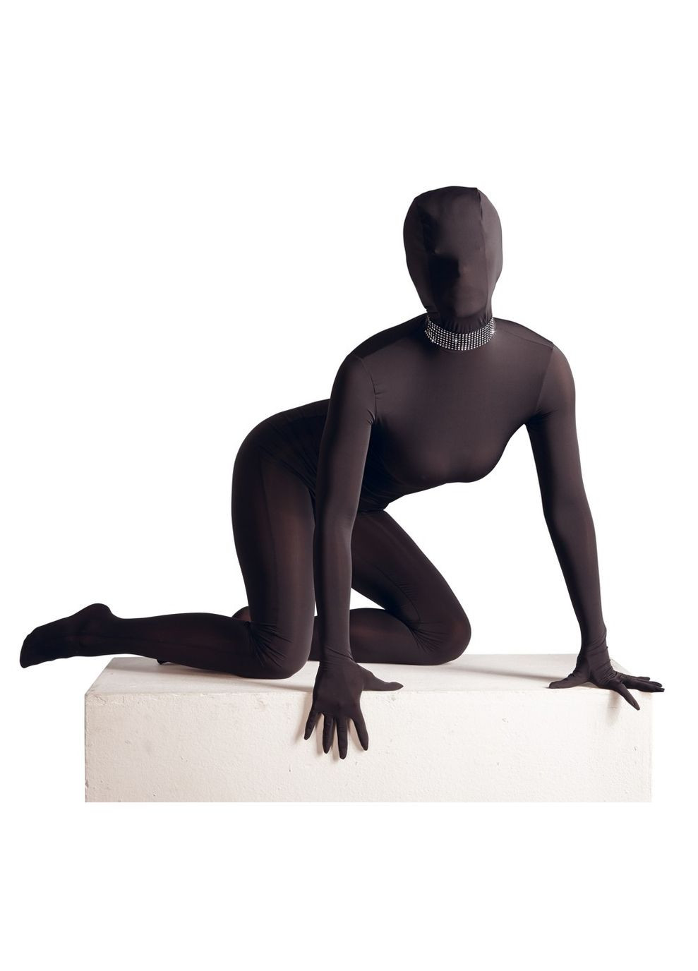 Нашийник широкий, зі стразами, чорний Bad Kitty (297399592)