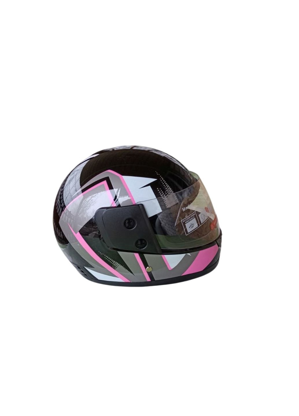 Шлем закрытый интеграл глянец черно-розовый No Brand (321987970)