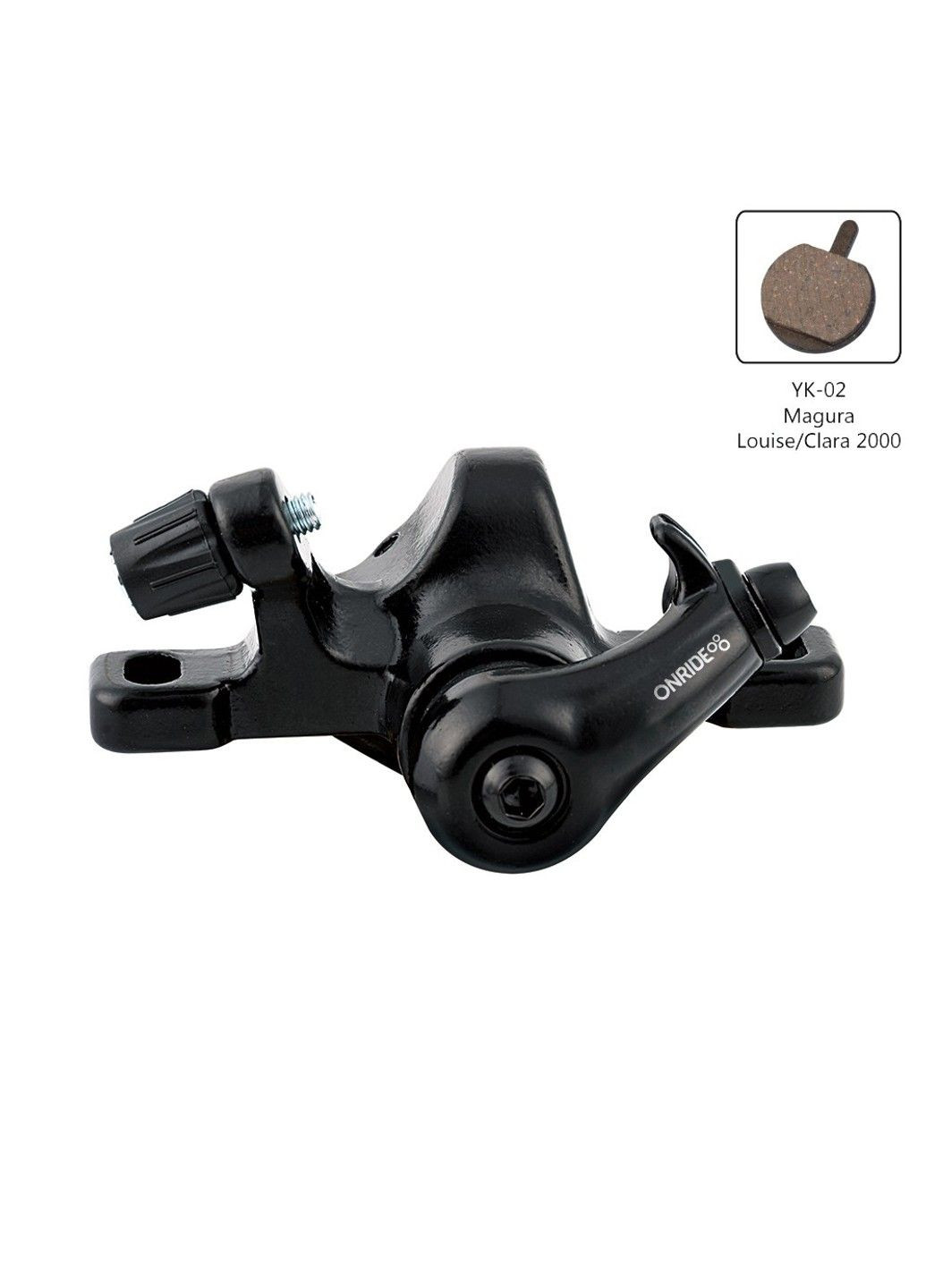Тормоз дисковый механический Kit-5, цельный корпус, адаптер зад 160мм Onride (311589646)