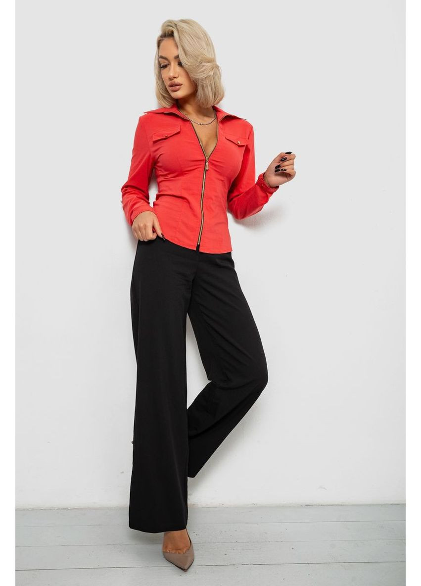 Сорочка жіноча однотонна, колір синій, 230R303 Ager (373018636)