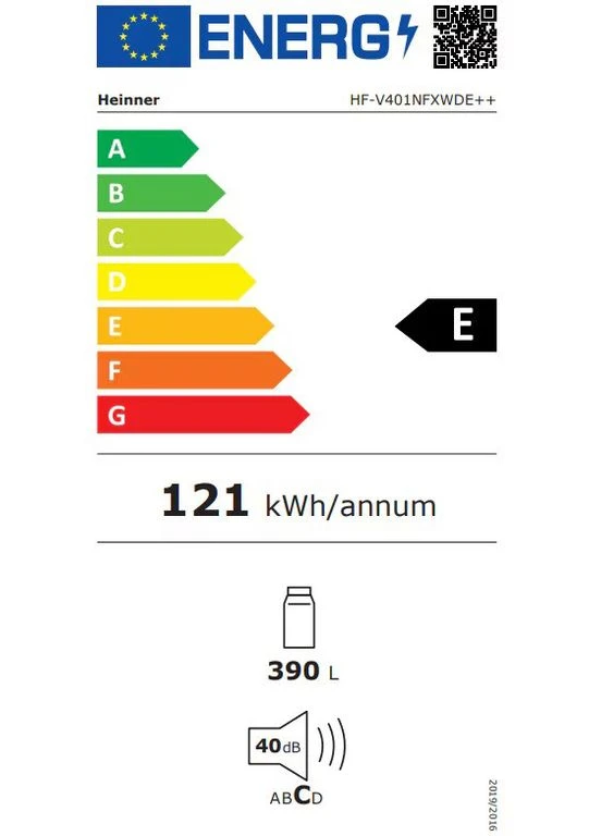 Холодильник HF-V401NFXWDE++ HEINNER