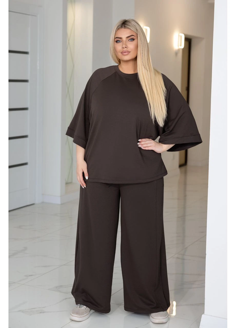 Прогулочный женский костюм оверсайз Fashion (393409480)