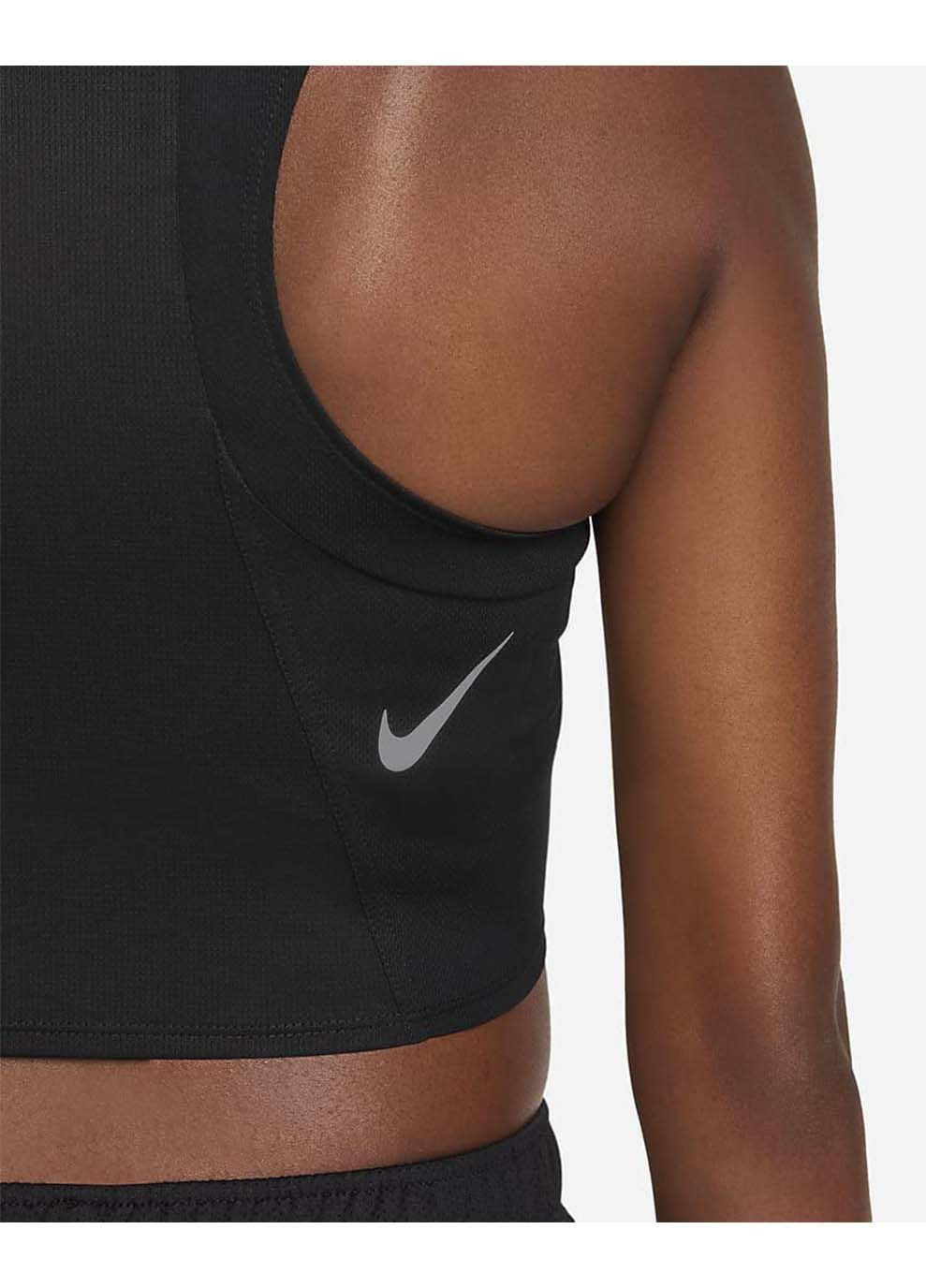 Женский Топ Dri-FIT Race Черный Nike (262599664)