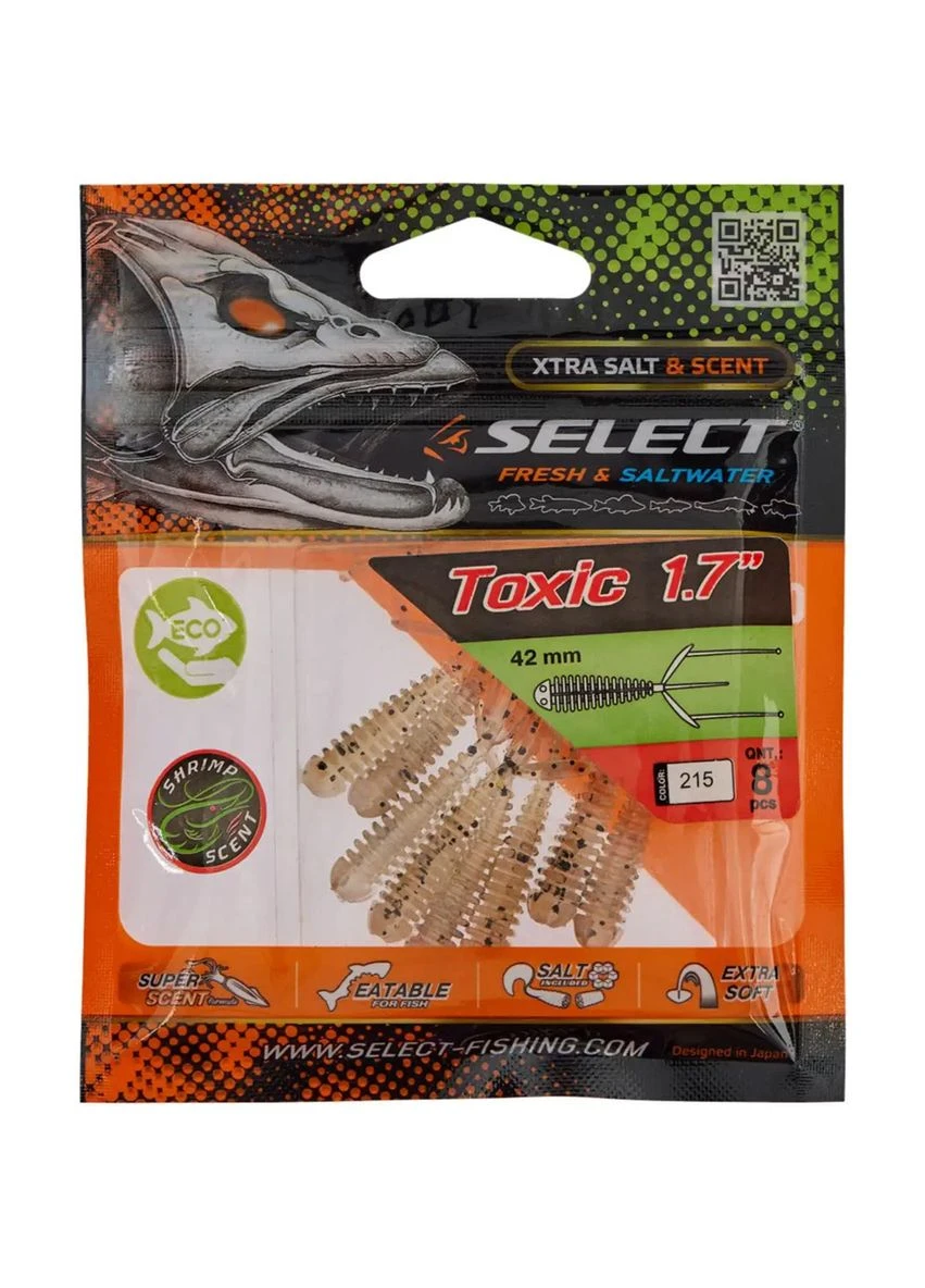 Силікон Toxic 1.7" #215 (8 шт/уп) Select (388573221)