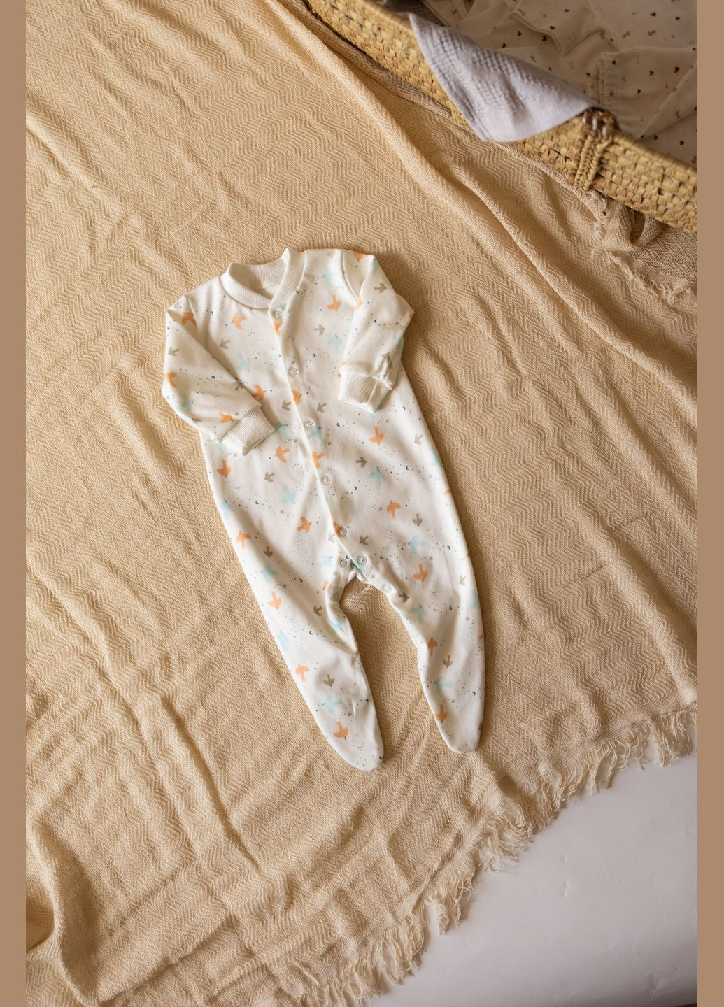 Человек на кнопках интерлок принт Птички Egoza (342338640)