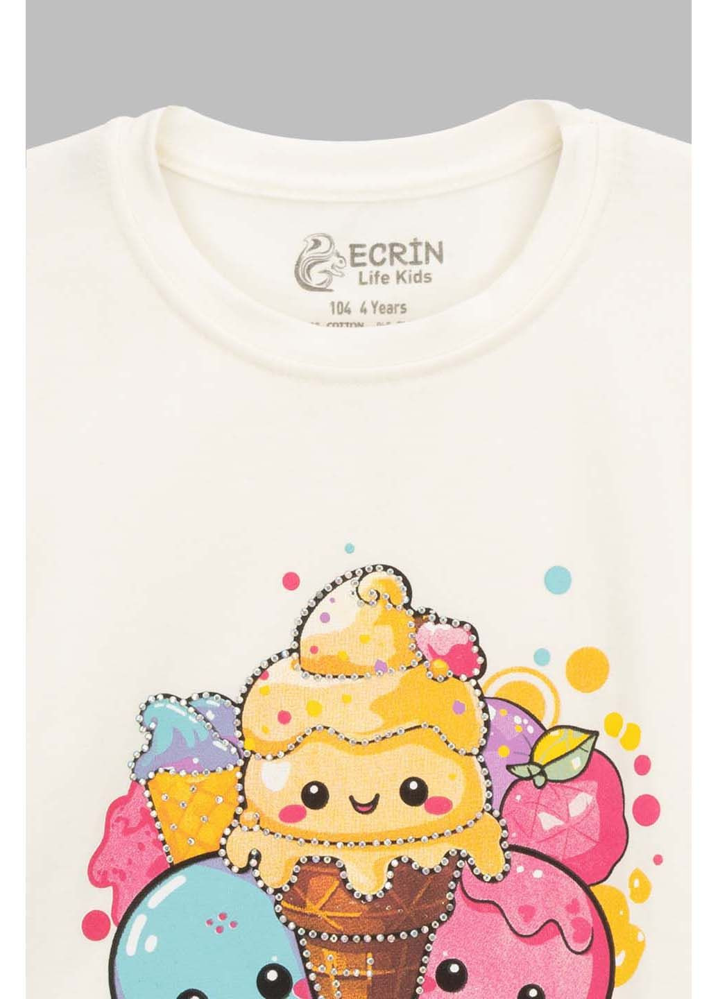 Молочна демісезонна футболка Ecrin