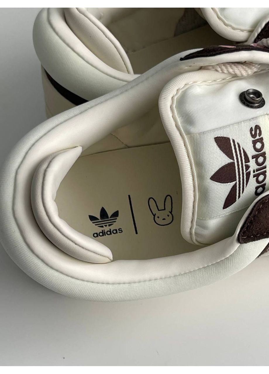 Кросівки жіночі Adidas Campus x Bad Bunny Brown Beige | Адідас Кампус Бед Банні коричневі No Brand коричневі демісезони (360755593)