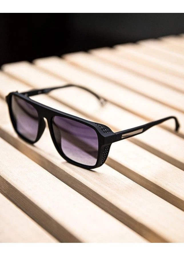 Чоловічі сонцезахисні окуляри black mat ДЛ7363 No Brand (393128467)