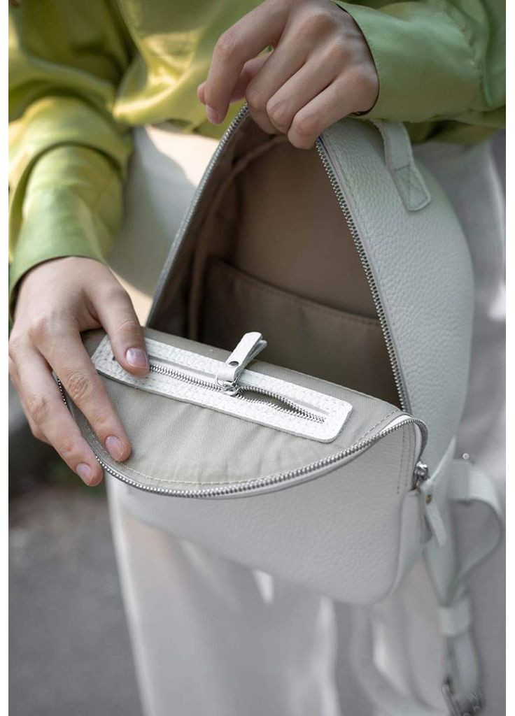 Шкіряний рюкзак Groove S білий The Wings (348358604)