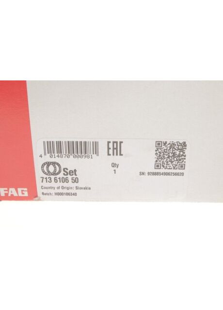 Підшипник маточини FAG (366205182)