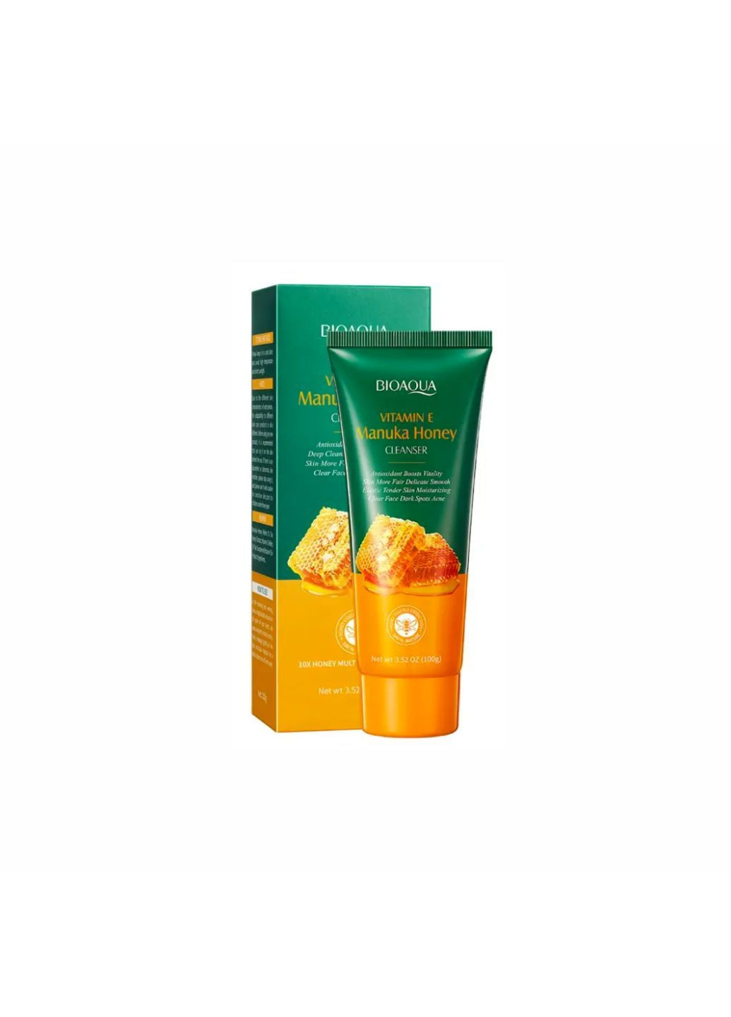 Пенка для умывания с экстрактом меда и витамина Е Vitamin E Manuka Honey Cleanser, 100 мл Bioaqua (280947029)